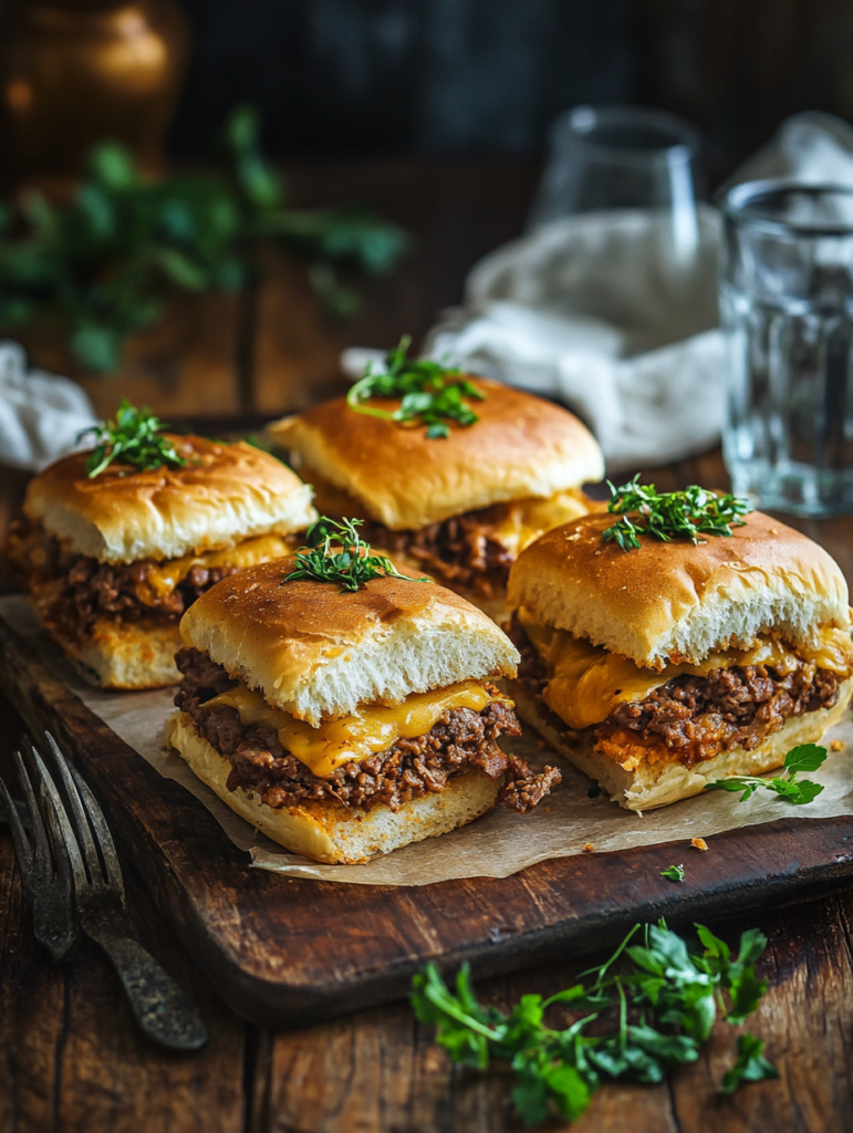 Beef ‘N Cheddar Sliders Recipe