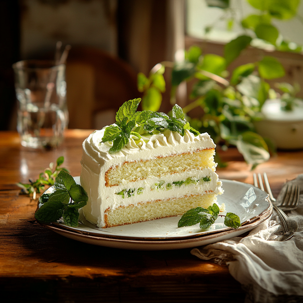 Mojito Cake with Whipped Buttercream