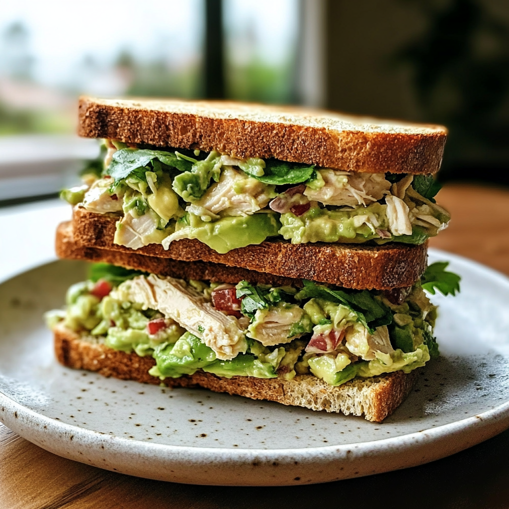 Avocado Chicken Salad Sandwich