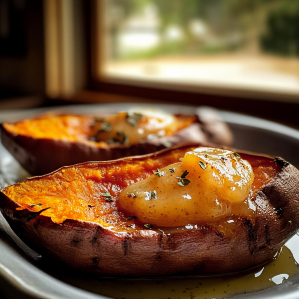 Baked Sweet Potatoes with Honey Butter
