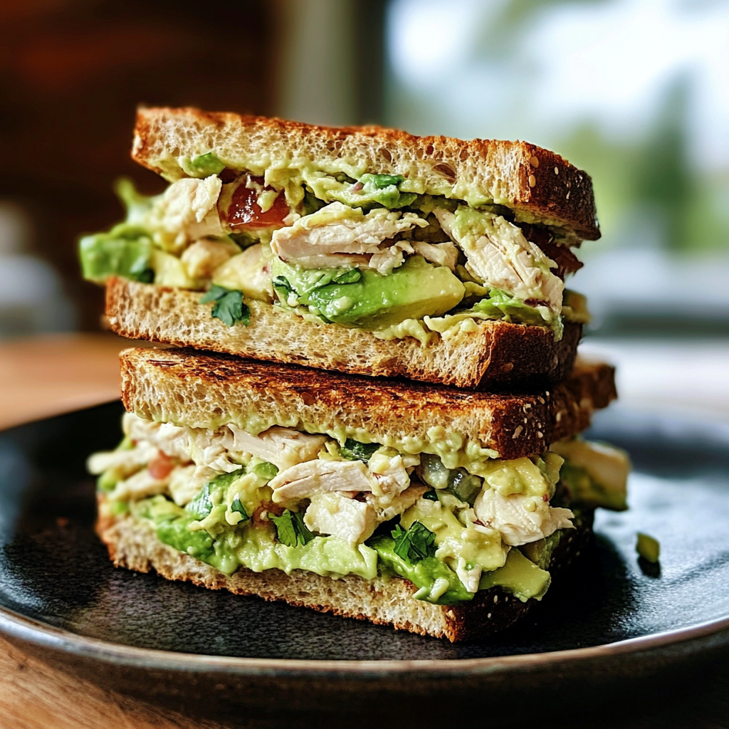 Avocado Chicken Salad Sandwich