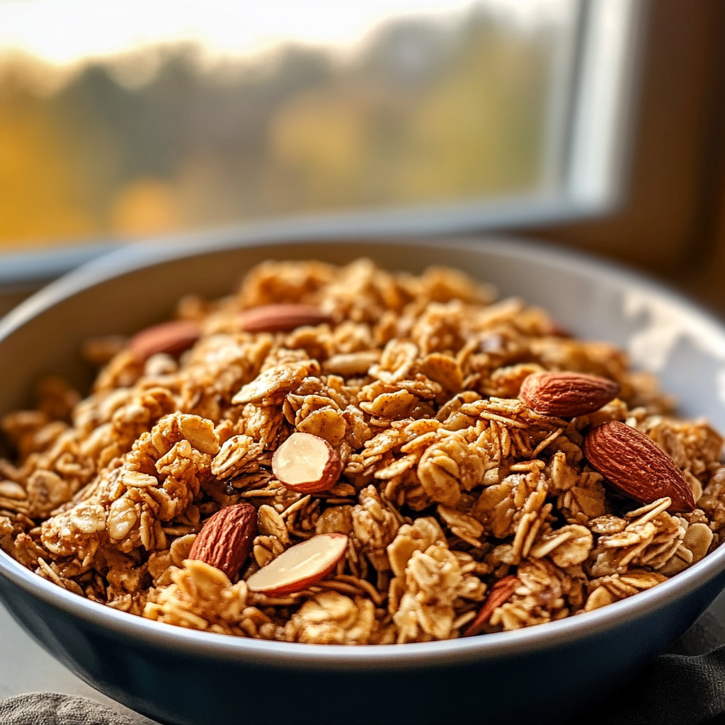 Maple Almond Granola Clusters