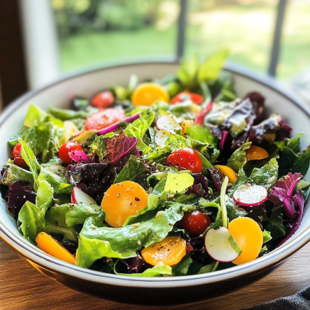 Fresh Garden Salad with Vinaigrette