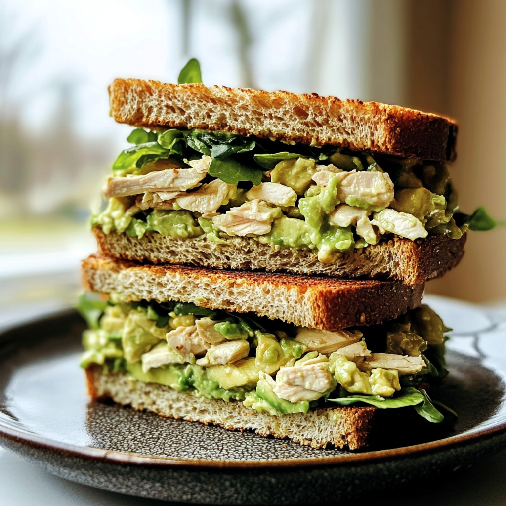 Avocado Chicken Salad Sandwich