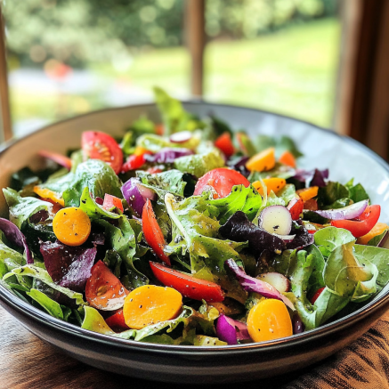 Fresh Garden Salad with Vinaigrette