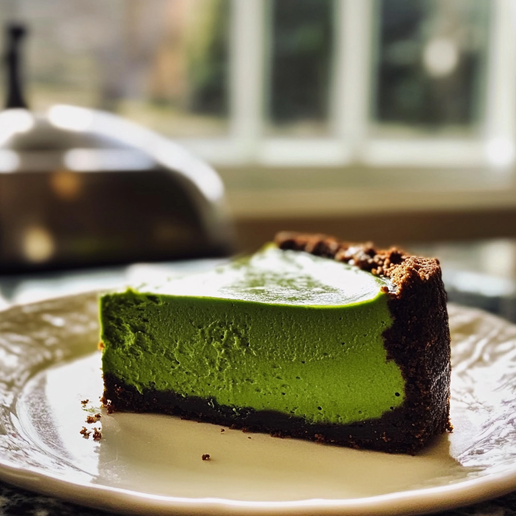 Green Velvet Cheesecake