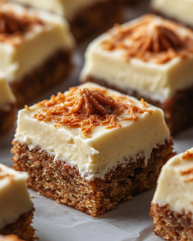 Carrot Cake Bars with Cream Cheese Frosting