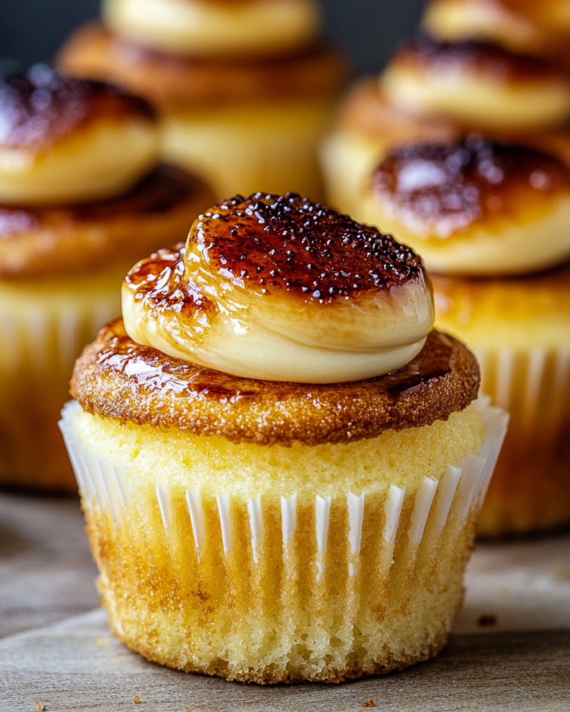 Crème brûlée cupcakes