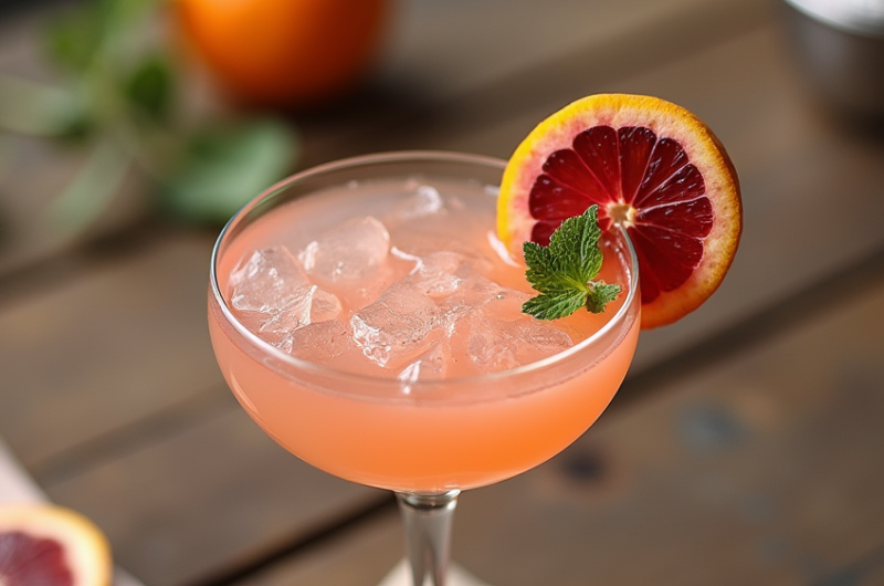 How to Make the Perfect Coconut Blood Orange Margarita Mocktail