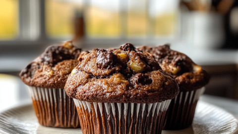 Chocolate Banana Muffins
