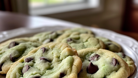 Mint Chocolate Chip Cookies
