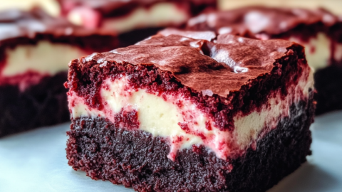 Red Velvet Cheesecake Brownies