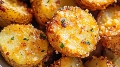 Crispy Garlic Parmesan Potatoes