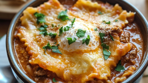 Crock Pot Lasagna Soup