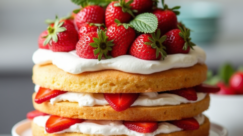 Strawberry Shortcake Cake